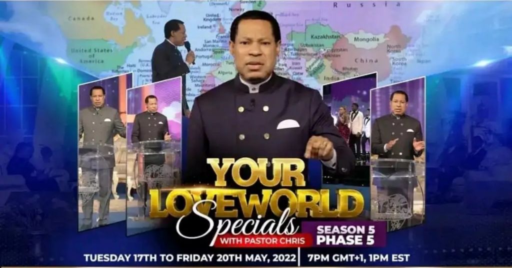 Season 5 of 'Your LoveWorld Specials' with Pastor Chris Resumes with Phase 5