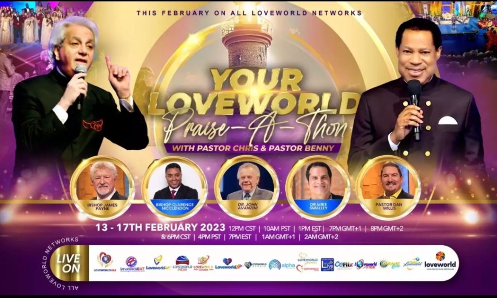 Your LoveWorld Praise-A-thon with Pastors Chris and Benny is Here Again
