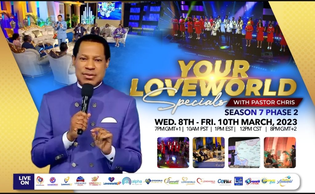 Pastor Chris Set to Speak Again on Your Loveworld Specials (Season VII, Phase II)