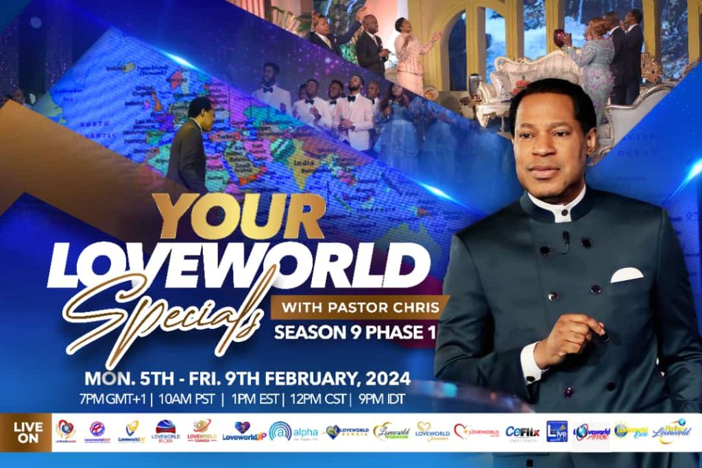 Fresh Season of Your Loveworld Specials with Pastor Chris Set to Take Global Airwaves