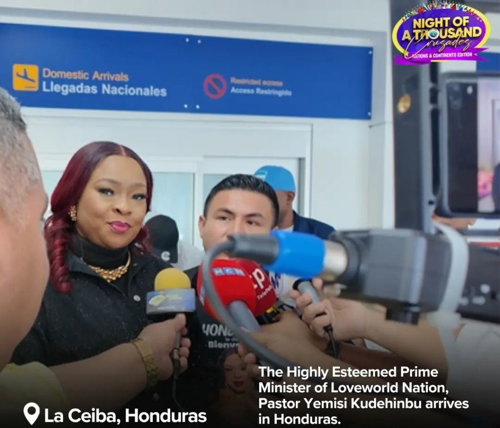 Loveworld Prime Minister Arrives in La Ceiba for Night of a Thousand Crusades 
