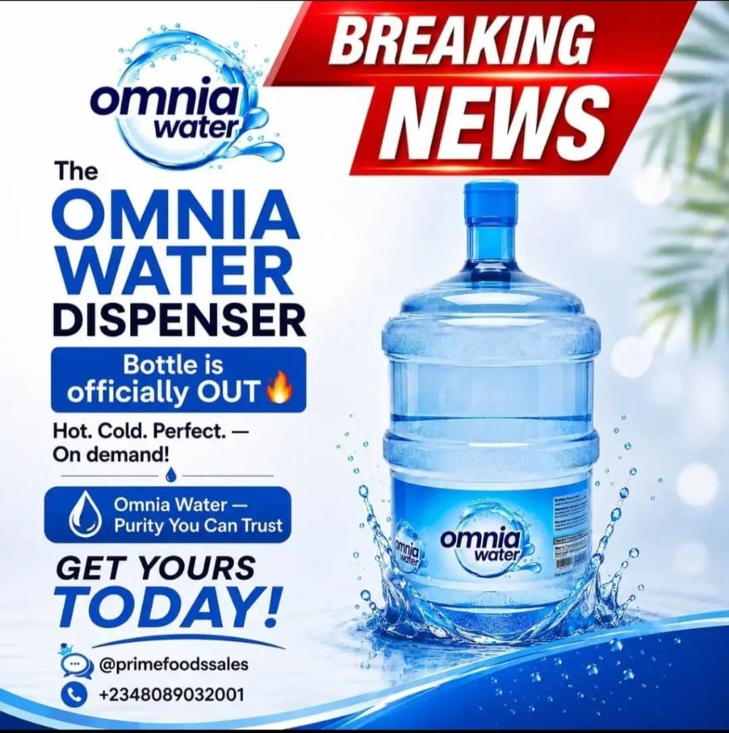 Omnia Water Introduces Locally Manufactured Dispenser Bottle