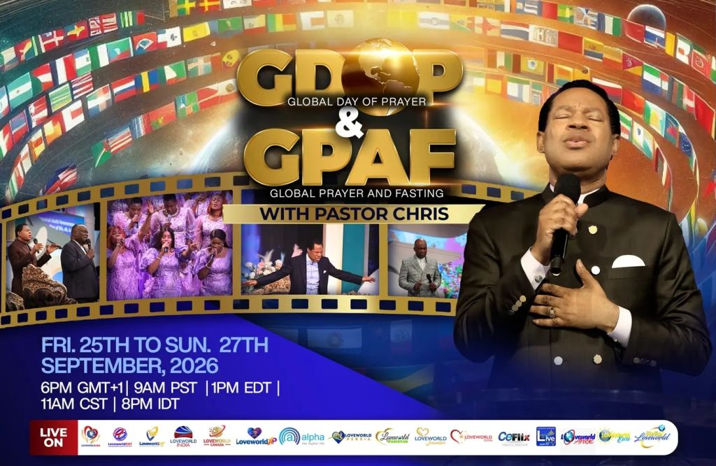 Global Day of Prayer to Hold Alongside September Global Prayer and Fasting